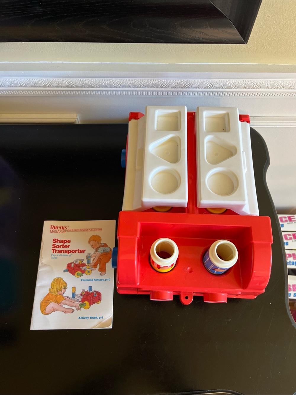 vintage parents magazine Shape Sorter Transporter developement/learning toy-mint